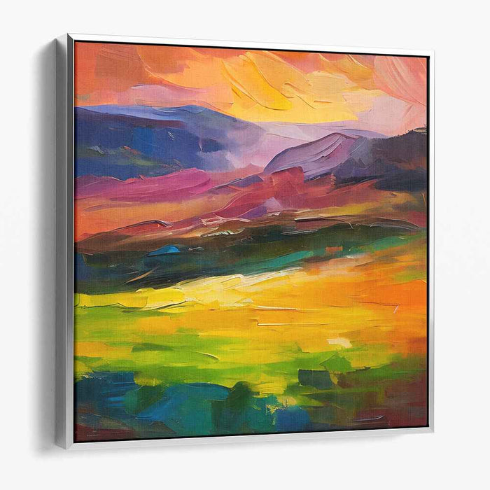 Abstract Lakeside Mountain #011