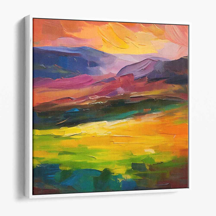 Abstract Lakeside Mountain #011