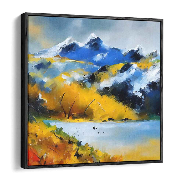 Fading Light Symphony: Autumn Landscape Canvas Art Print