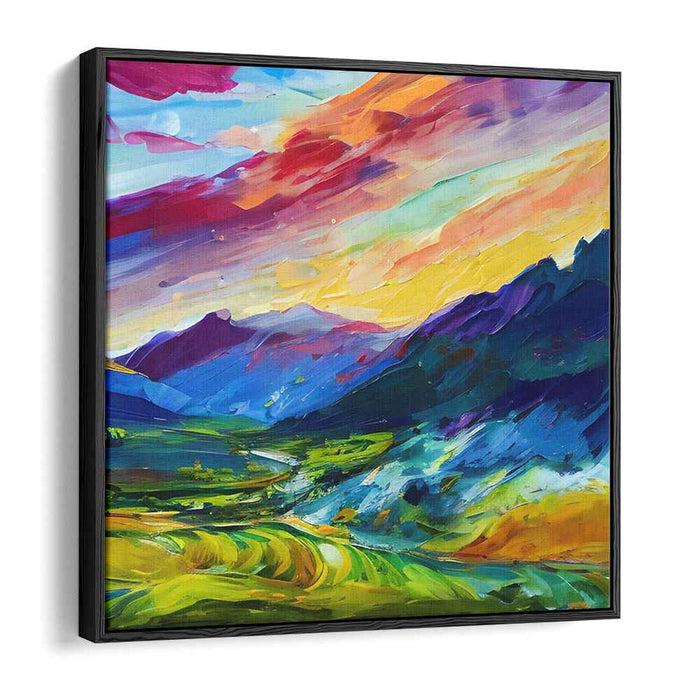 Abstract Lakeside Mountain #029