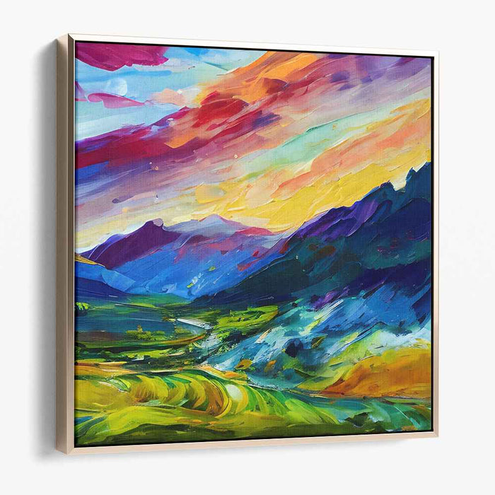 Abstract Lakeside Mountain #029