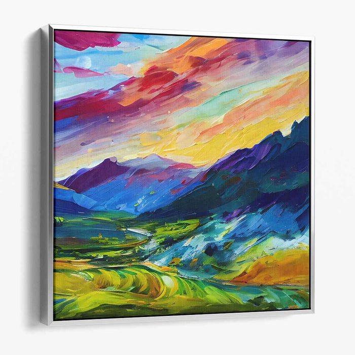 Abstract Lakeside Mountain #029