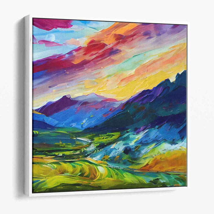 Abstract Lakeside Mountain #029