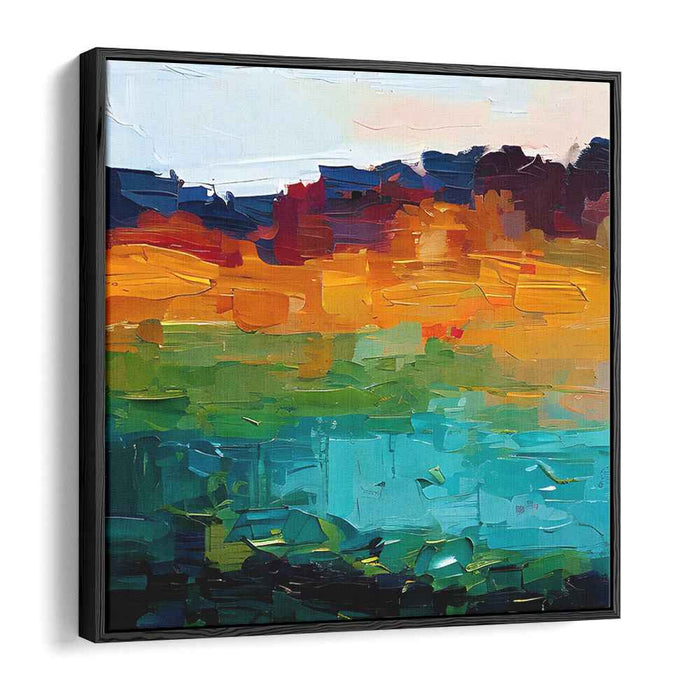 Colorful Dreamscapes Whispering Wind: Abstract Impressionist Landscape Canvas Art
