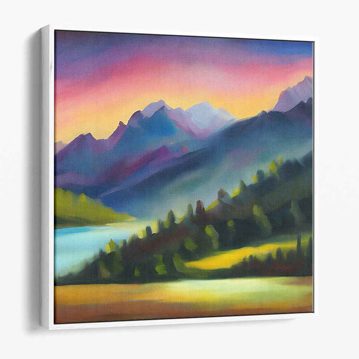 Abstract Lakeside Mountain #058