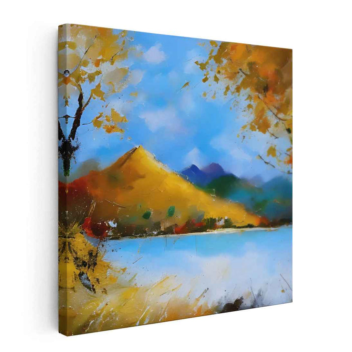 Abstract Lakeside Mountain #059