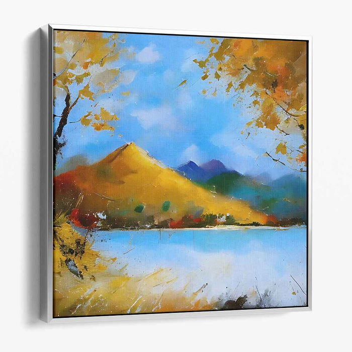 Abstract Lakeside Mountain #059