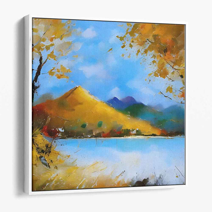 Abstract Lakeside Mountain #059