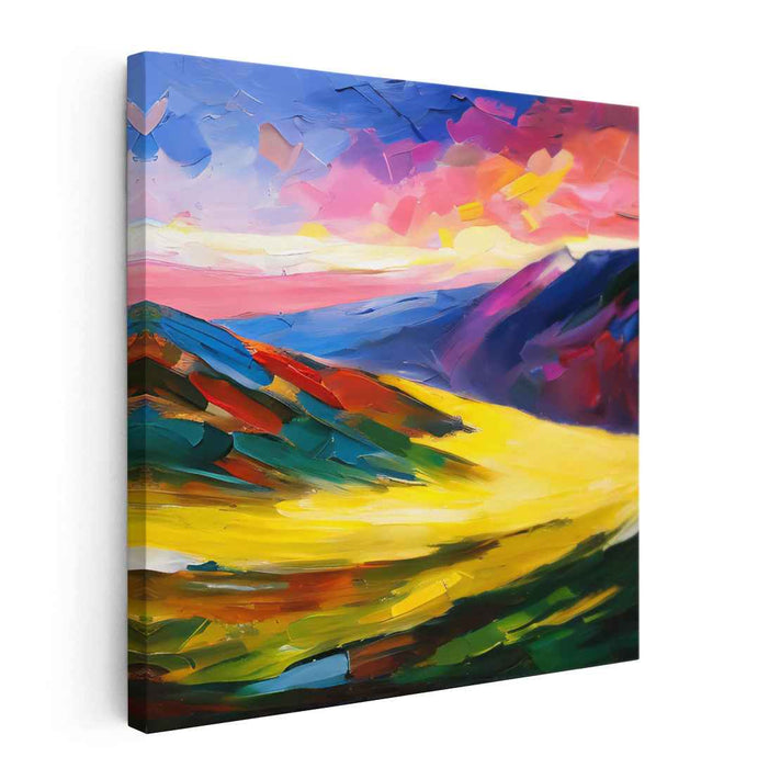 Radiant Valley: A Symphony of Colorful Landscapes