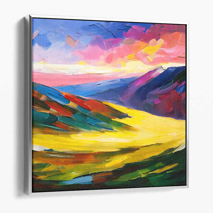 Radiant Valley: A Symphony of Colorful Landscapes