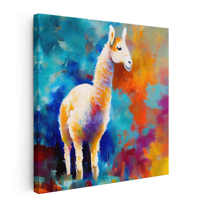 Vibrant Emotive Palette Splash: Colorful Expressionist Canvas Art Print