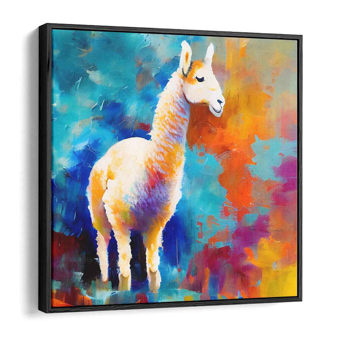 Vibrant Emotive Palette Splash: Colorful Expressionist Canvas Art Print