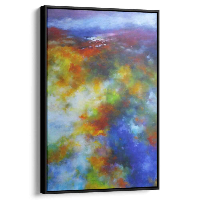 Ethereal Radiance Dance: Luminous Abstract Canvas Art