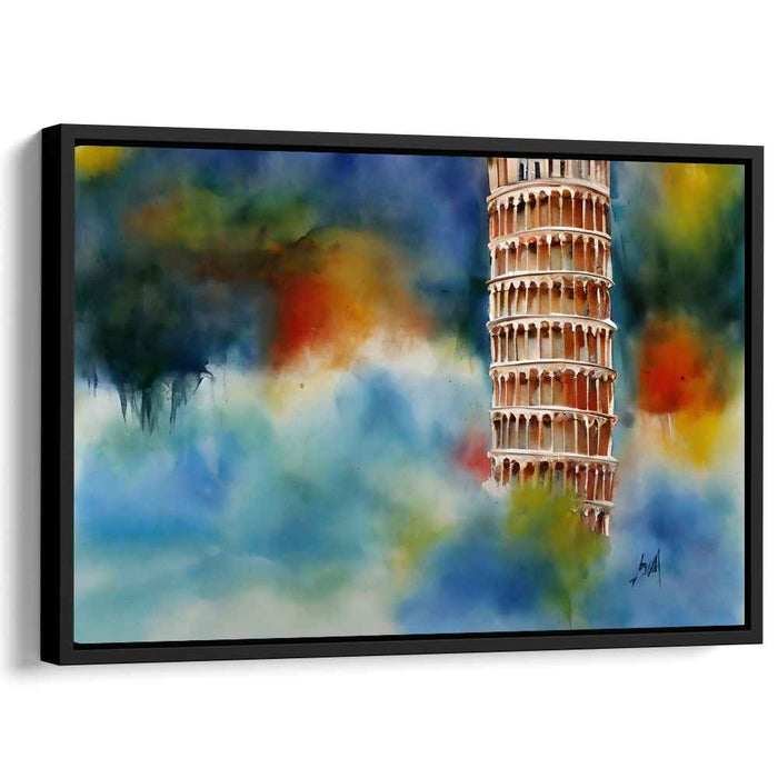 Dreamscape of Pisa: Surreal Architectural Canvas Art