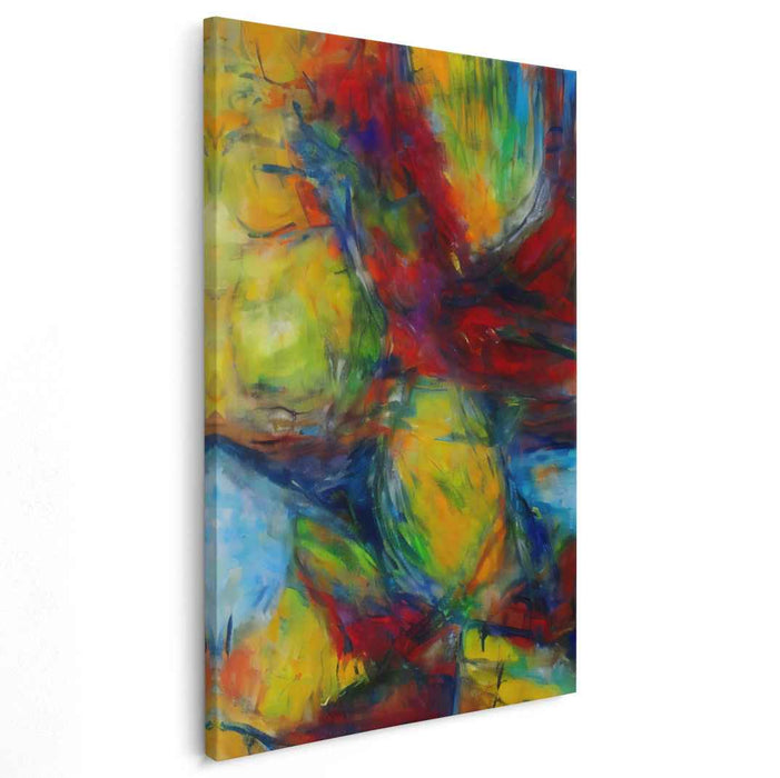 Radiant Maelstrom: Abstract Expressionist Canvas Art