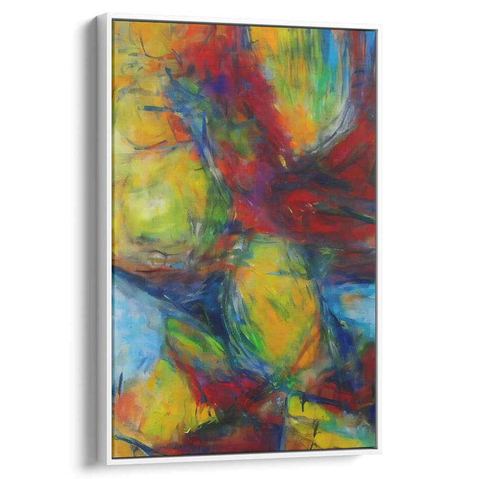 Radiant Maelstrom: Abstract Expressionist Canvas Art