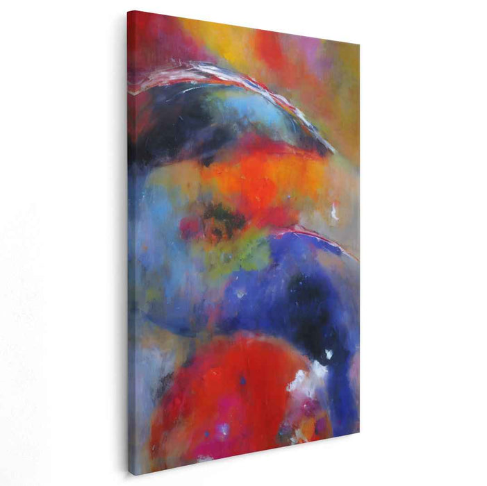 Colorful Freedom Abstract: Vibrant Abstract Expressionist Canvas Art Print