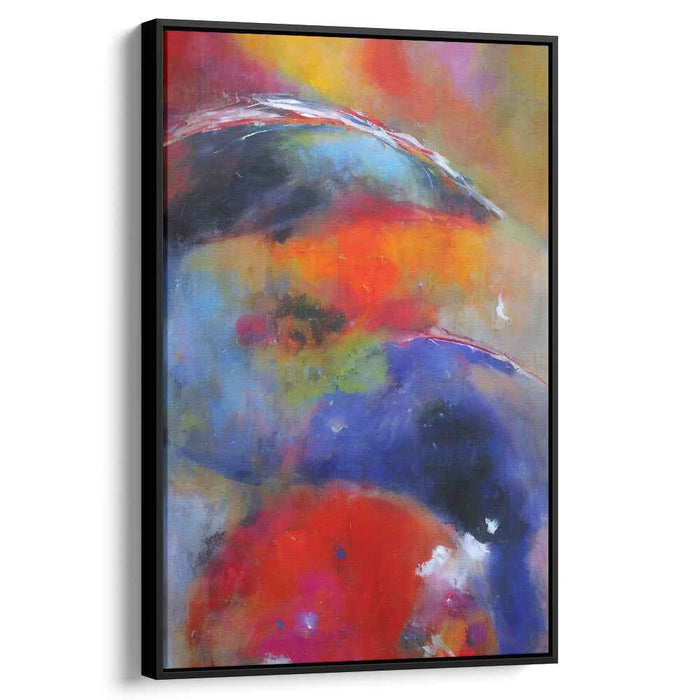 Colorful Freedom Abstract: Vibrant Abstract Expressionist Canvas Art Print
