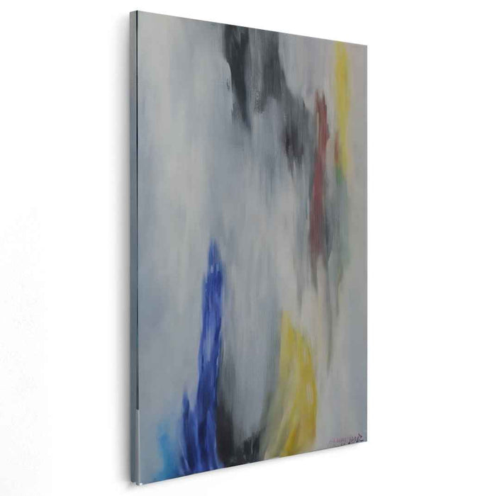 Chaotic Bliss Abstract Creation: Abstract Expressionist Canvas Art Print