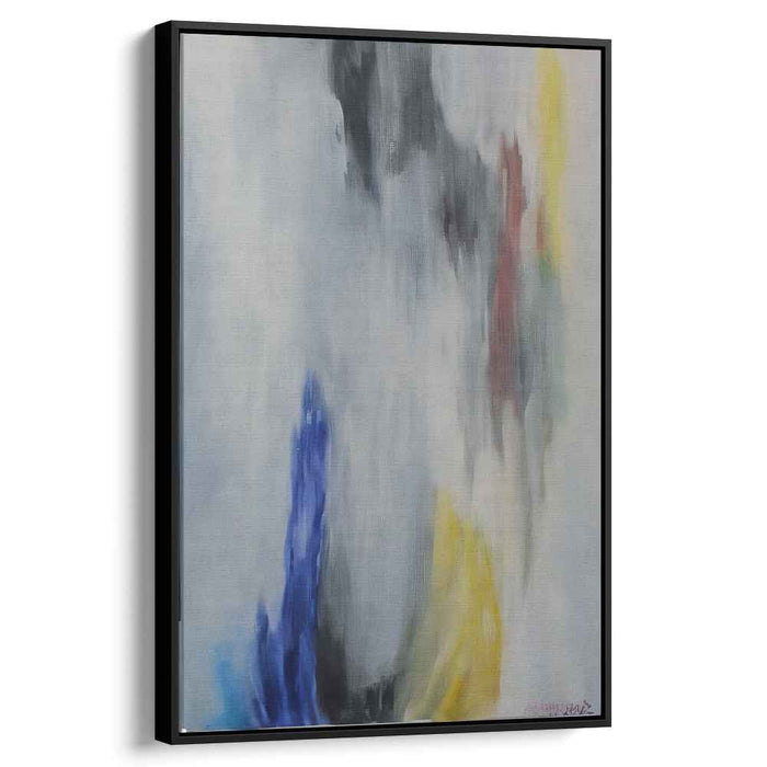Chaotic Bliss Abstract Creation: Abstract Expressionist Canvas Art Print
