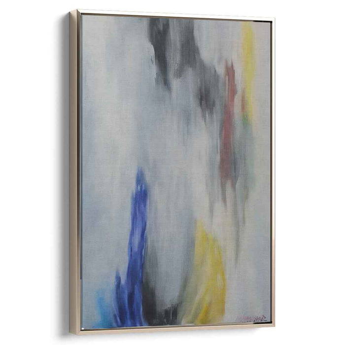 Chaotic Bliss Abstract Creation: Abstract Expressionist Canvas Art Print