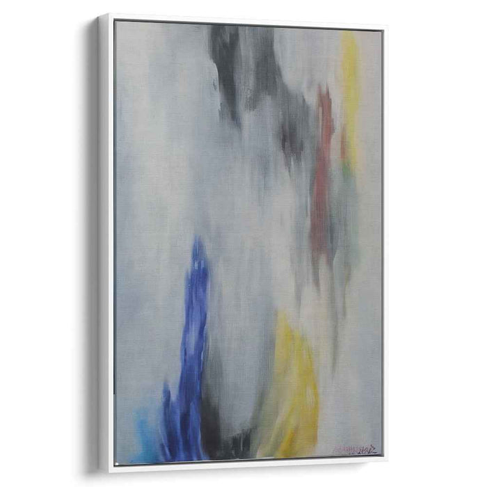Chaotic Bliss Abstract Creation: Abstract Expressionist Canvas Art Print