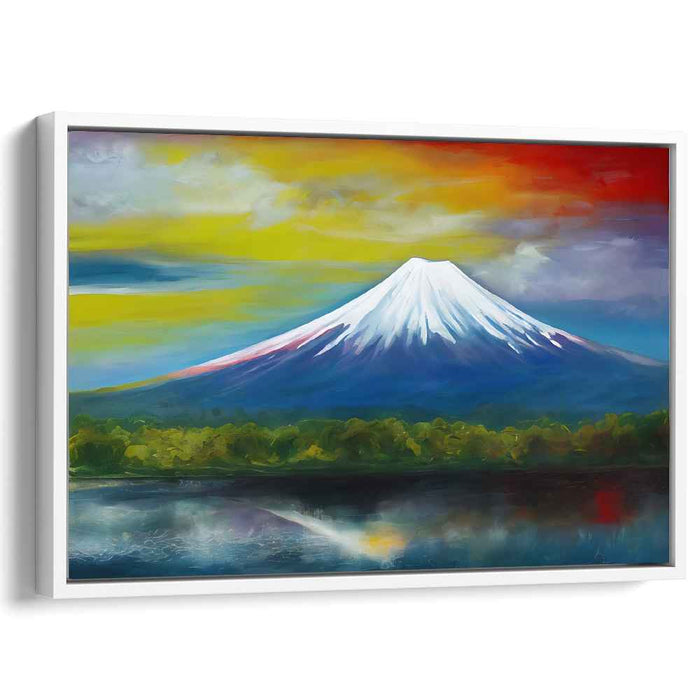 Colorburst Harmony Symphony: Vibrant Impressionist Landscape Canvas Art Print
