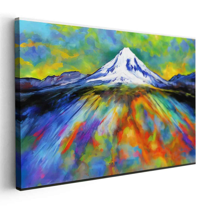 Emotive Earthscape: Expressive Landscape Canvas Art