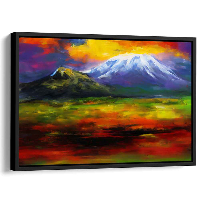 Volcanic Eruption: A Passionate Landscape Canvas Art