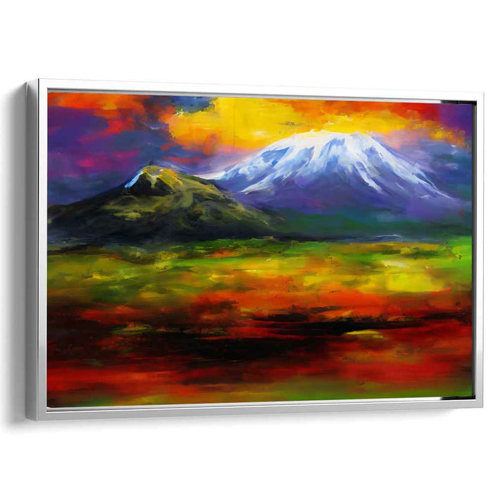 Volcanic Eruption: A Passionate Landscape Canvas Art