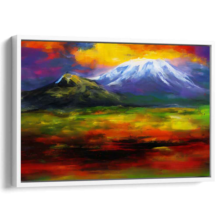 Volcanic Eruption: A Passionate Landscape Canvas Art