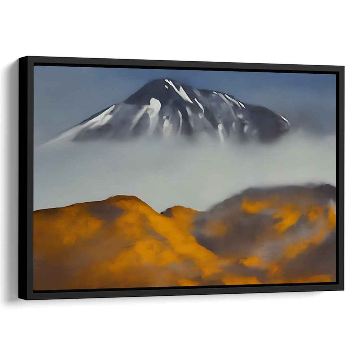 Cascade Valley Journey: Tranquil Mountain Landscape Canvas Art Print