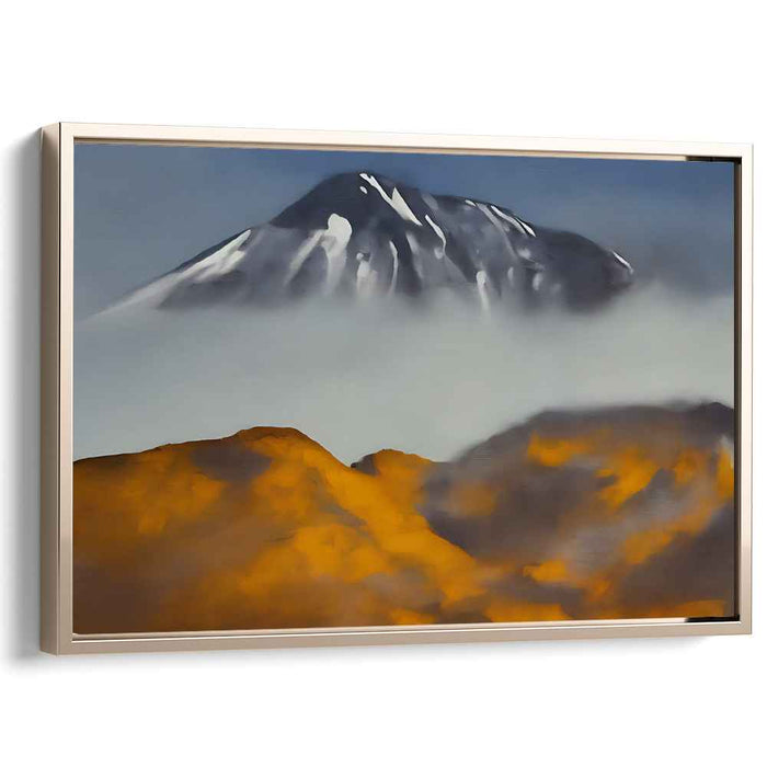 Cascade Valley Journey: Tranquil Mountain Landscape Canvas Art Print