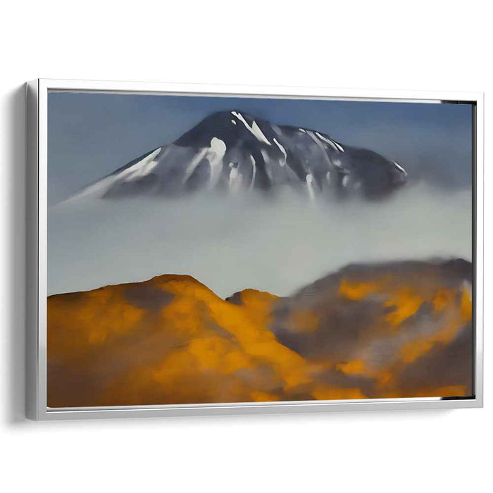 Cascade Valley Journey: Tranquil Mountain Landscape Canvas Art Print