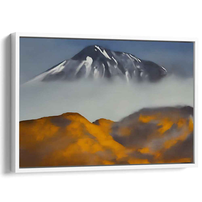 Cascade Valley Journey: Tranquil Mountain Landscape Canvas Art Print