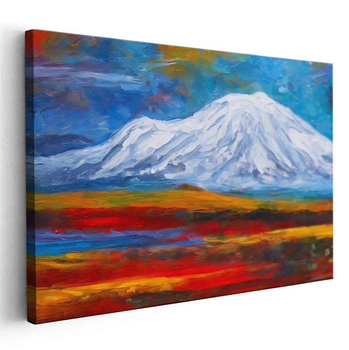 Colorful Dreamscape Odyssey: Vibrant Impressionist Landscape Canvas Art