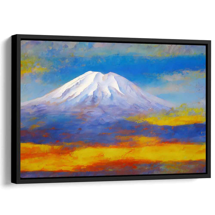 Glacial Reverie: Impressionist Snow-Capped Mountain Landscape