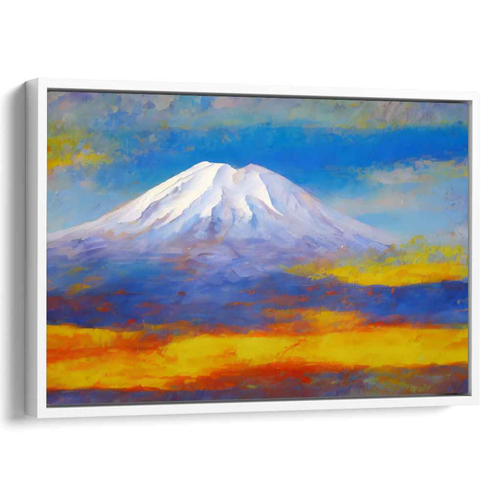 Glacial Reverie: Impressionist Snow-Capped Mountain Landscape