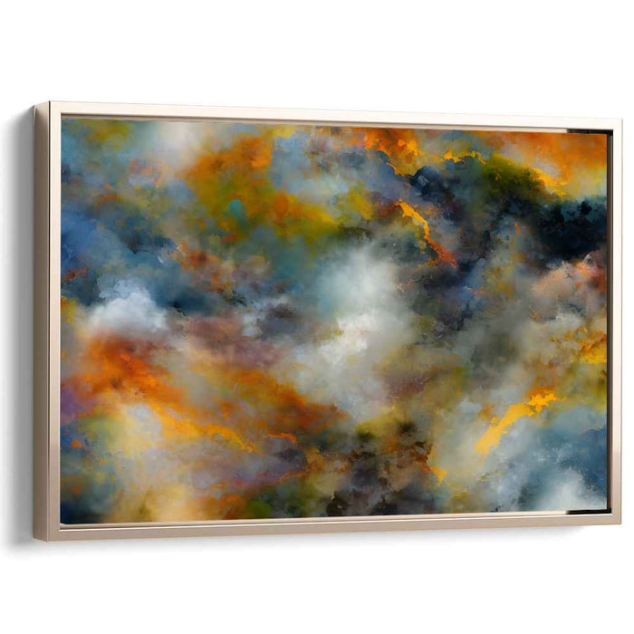 Ethereal Clouds: Abstract Sky Canvas Art Print