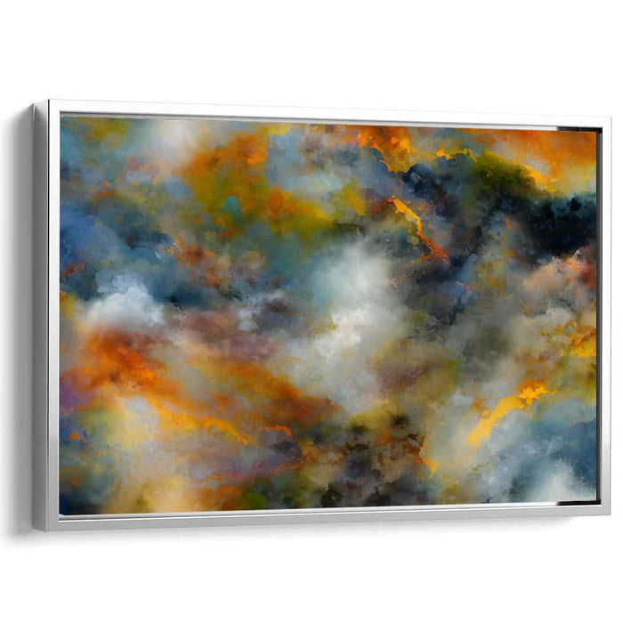Ethereal Clouds: Abstract Sky Canvas Art Print