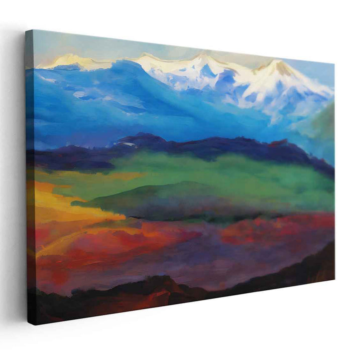 Lingering Brushstrokes: Impressionist Landscape Canvas Art Print