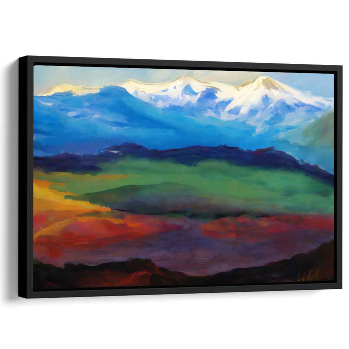 Lingering Brushstrokes: Impressionist Landscape Canvas Art Print