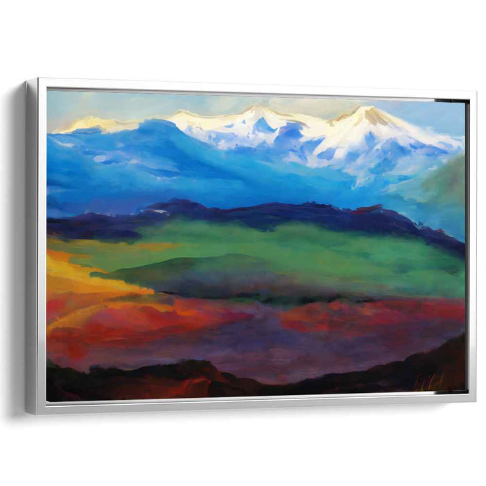 Lingering Brushstrokes: Impressionist Landscape Canvas Art Print