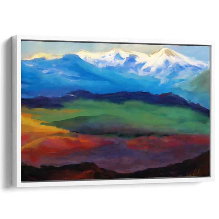 Lingering Brushstrokes: Impressionist Landscape Canvas Art Print
