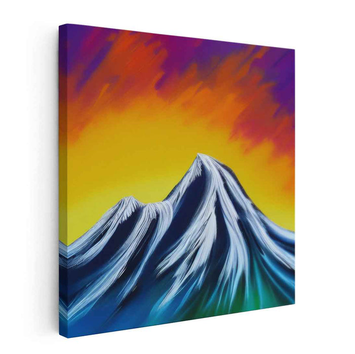 Colorful Dream Scenery: Expressionist Landscape Canvas Art