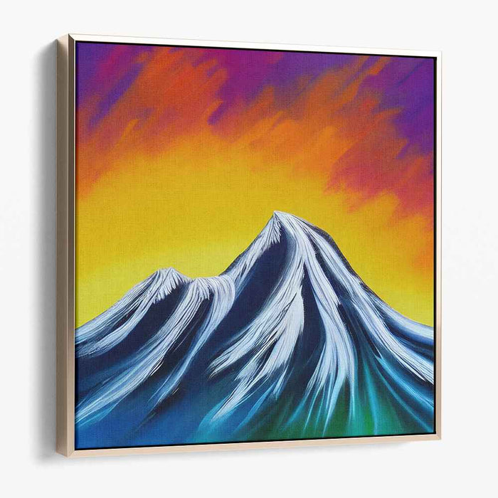 Colorful Dream Scenery: Expressionist Landscape Canvas Art