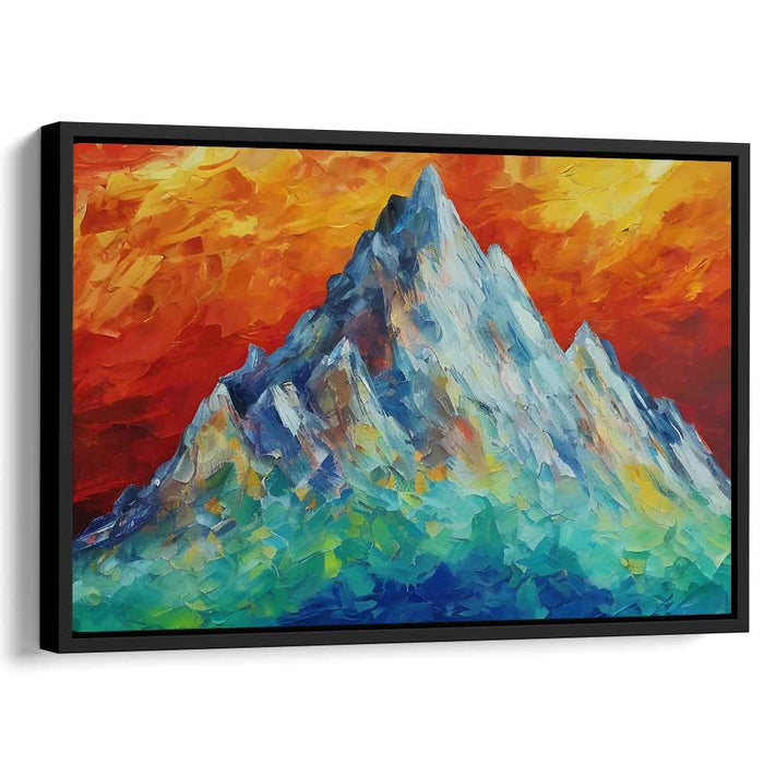 Whimsical Colors Dance: Impressionist Palette Knife Canvas Art