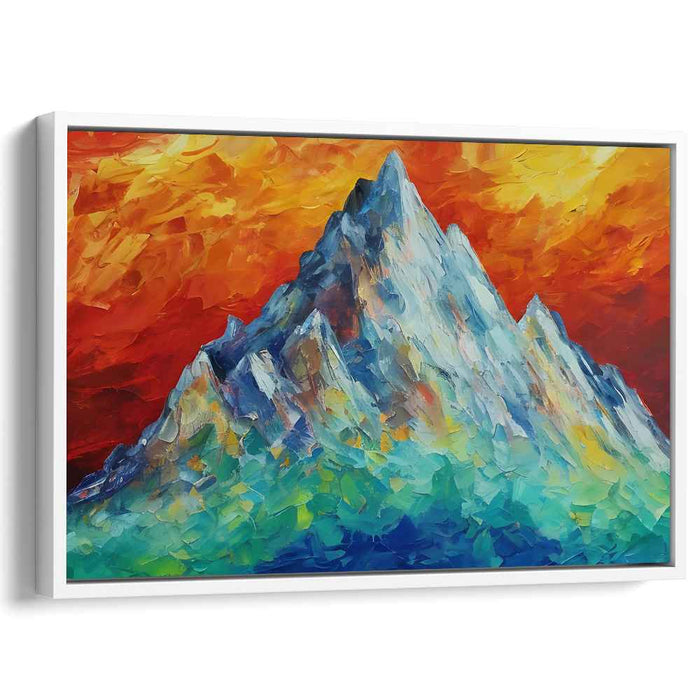 Whimsical Colors Dance: Impressionist Palette Knife Canvas Art