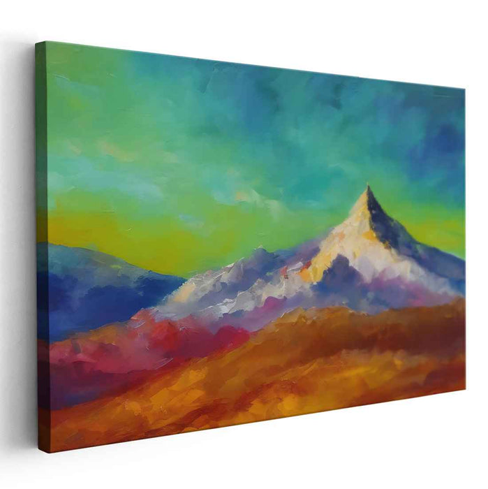 Landscape Tapestry Whispers: Vibrant Landscape Canvas Art Print