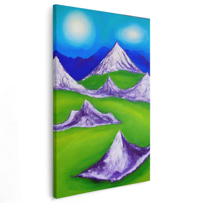 Whispering Shadows on Everest: Surreal Mountain Landscape Canvas Art